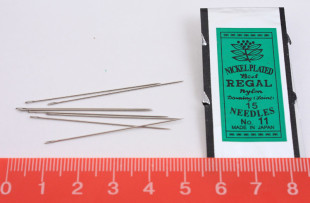 " Gamma" Иглы бисерные сталь HN- 30 25 шт №10