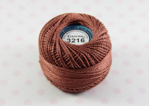 Пряжа Ирис 100% хлопок 10г 82м №3216 коричневый