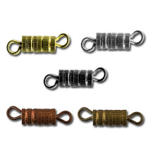  Замок для бус "винт" DV-01/5 15x3.5 мм 5 шт №01 под золото