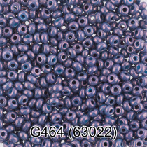 Бисер Чехия " GAMMA" круглый 7 10/ 0 2. 3 мм 5 г 1- й сорт G464 сине- сиреневый ( 63022 ) 