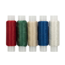 Нитки  для бисера TYTANIUM TNM 80% полиамид, 20% полиэстер 0. 1 мм 5 шт 110 м 120 я Ассорти №2