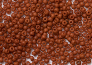 Бисер Япония круглый 11/0 10г 2611F оранжевый, матовый полуглазурь
