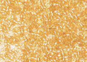 Бисер Япония MIYUKI Delica цилиндрический 11/0 5г DB-0100 светло-янтарный прозрачный радужный