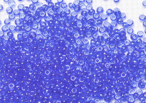 Бисер Чехия круглый 10/0  50г 36030 прозрачный светло-голубой блестящий