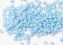 Бисер Япония круглый 11/0 10г 0403 голубая бирюза, радужный непрозрачный